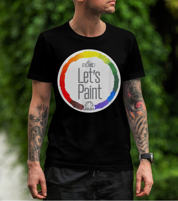 Plaid FolkArt Let's Paint Color Wheel T-Shirt