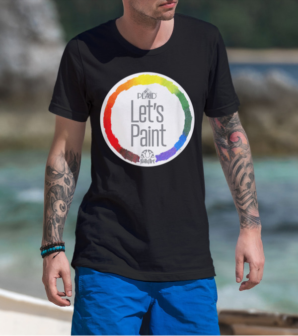 Plaid FolkArt Let's Paint Color Wheel T-Shirt