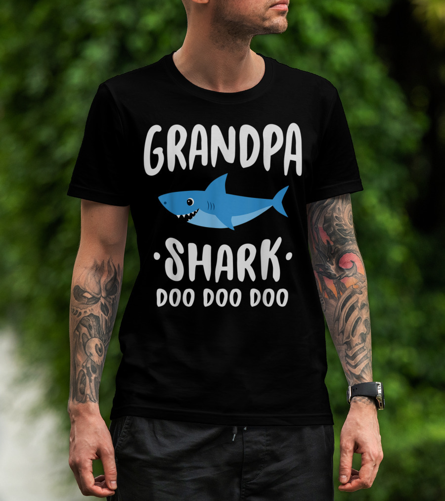Grandpa Shark Doo Doo Doo T-Shirt