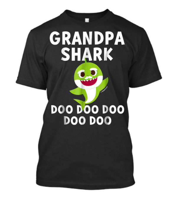 Grandpa Shark Doo Doo Doo Doo Doo Mens Pinkfong T-Shirt