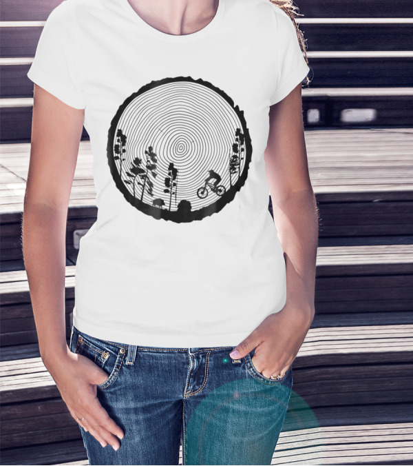 Mountain Bike MTB Downhill Wood Trail Singletrack Adventure T-Shirt