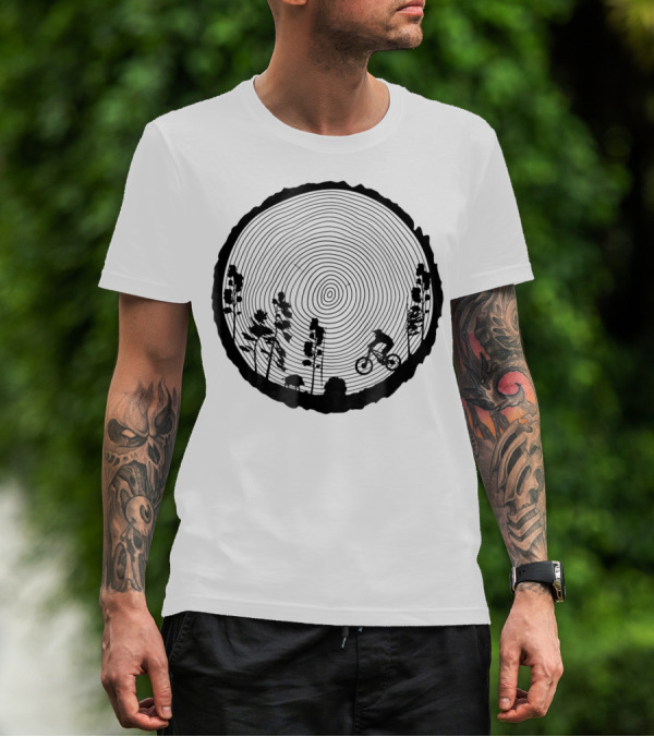 Mountain Bike MTB Downhill Wood Trail Singletrack Adventure T-Shirt