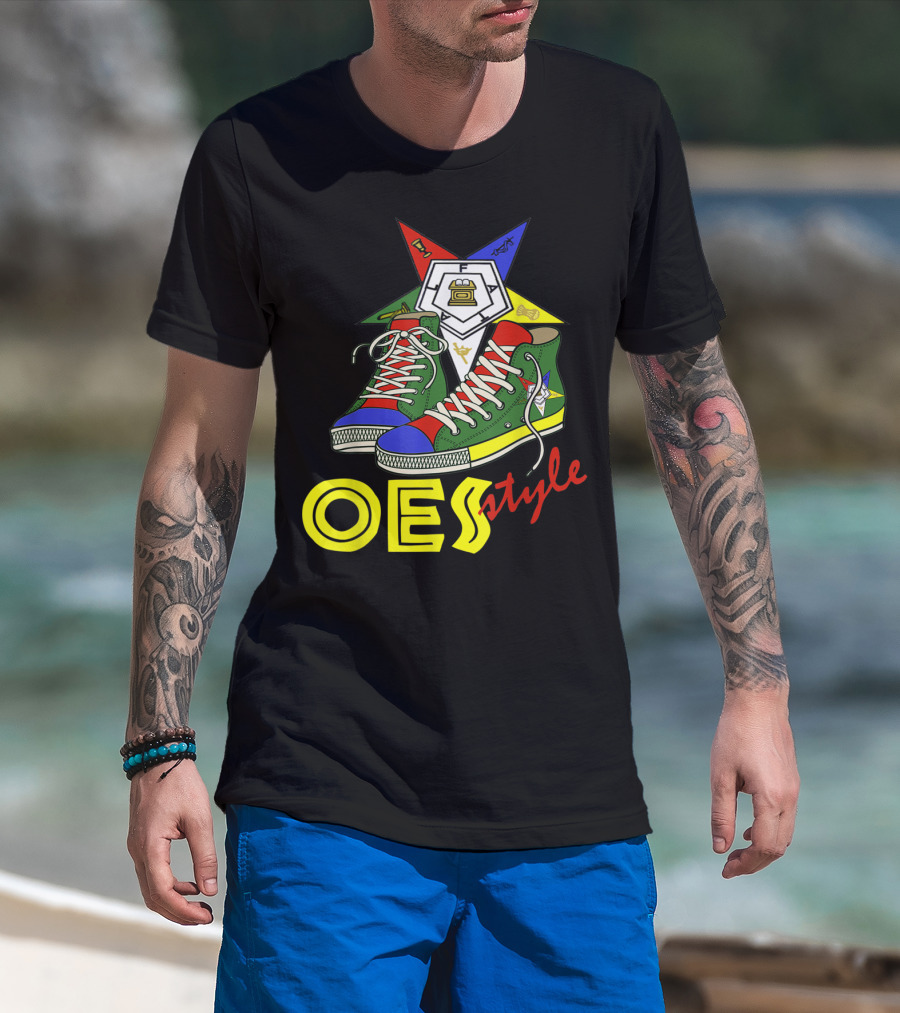 OES Style Order Of The Eastern Star Sistar Sneakers T-Shirt