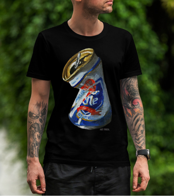 Pabst Blue Ribbon Crushed Beer Can T-Shirt