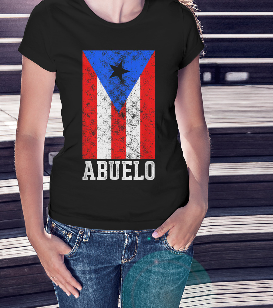 Puerto Rico Flag Abuelo T-Shirt