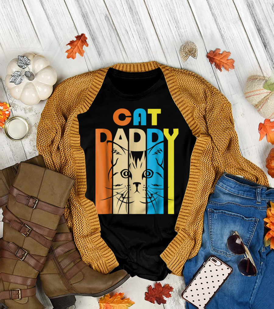 CAT DADDY Retro Vintage T-Shirt