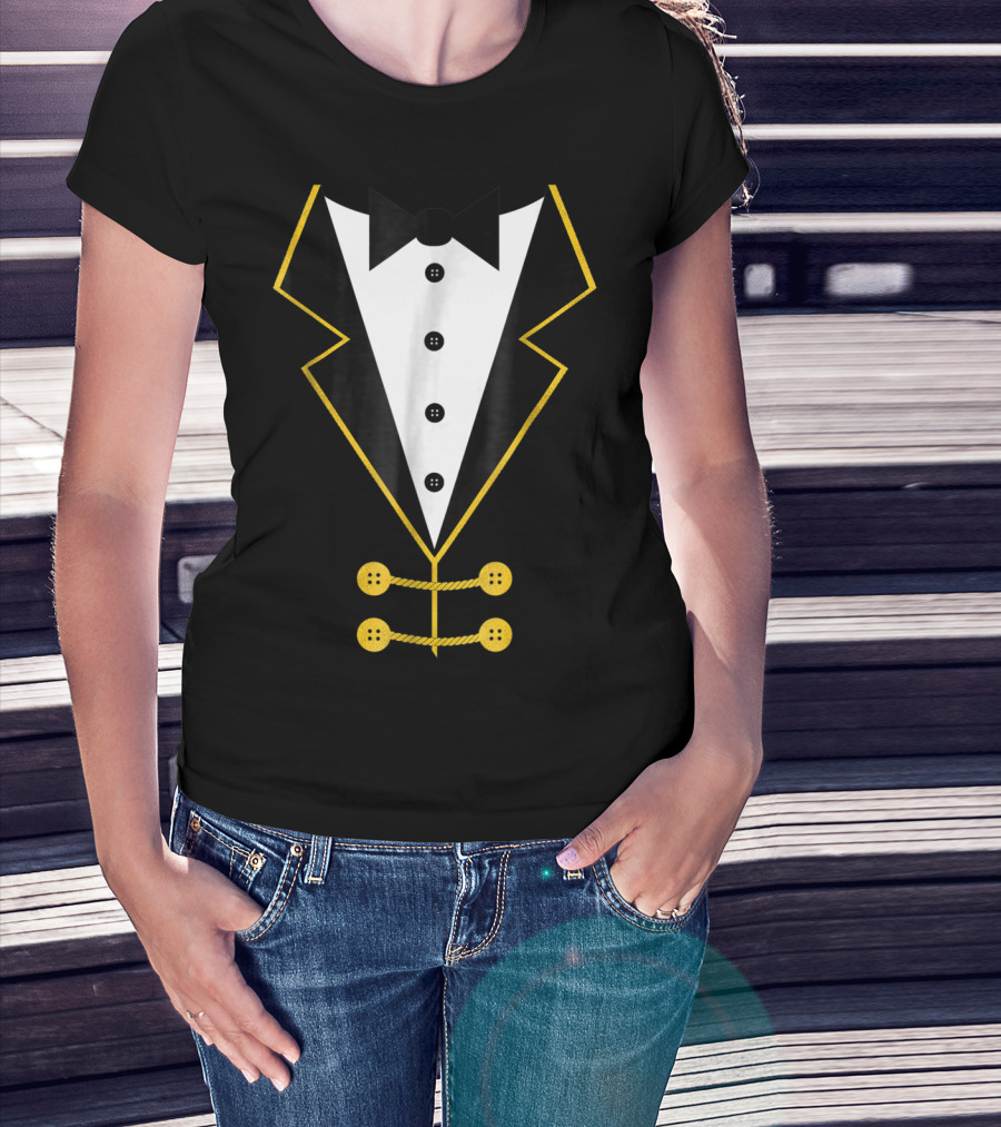 Ringmaster Circus Tuxedo Costume Black Tie Event T-Shirt