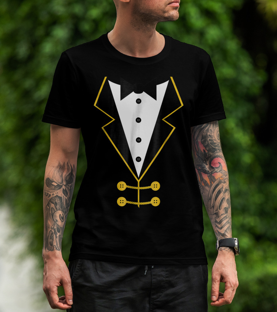 Ringmaster Circus Tuxedo Costume Black Tie Event T-Shirt