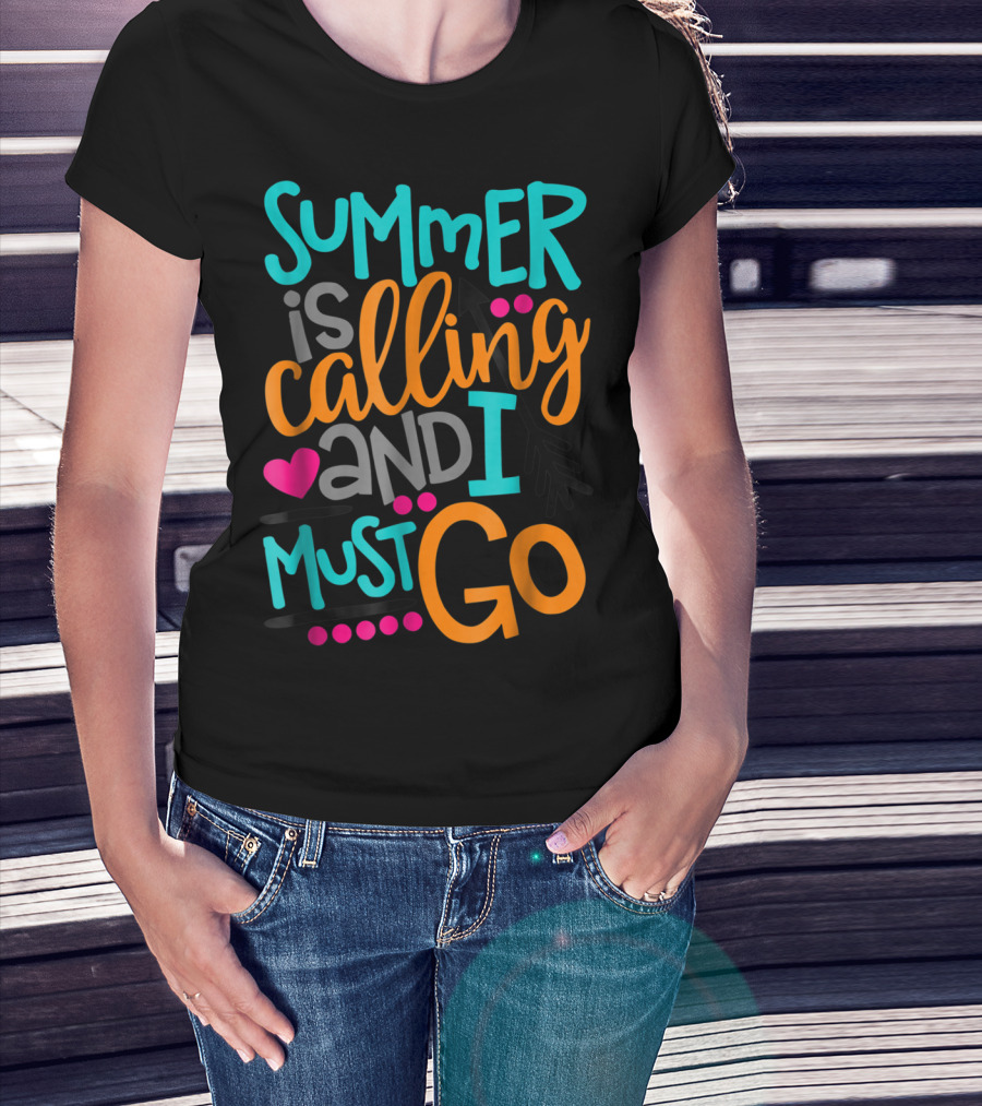 Summer Is Calling And I Must Go Heart Arrow T-Shirt