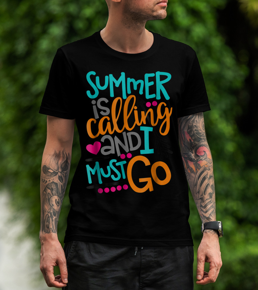 Summer Is Calling And I Must Go Heart Arrow T-Shirt