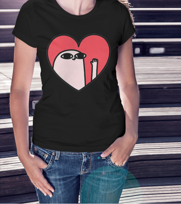 Ketnipz Heart Cartoon Character In T-Shirt