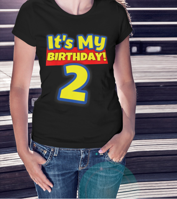 Kids 2 Year Old Birthday Boys And Girls It's My Birthday 2 T-Shirt