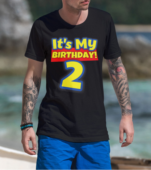 Kids 2 Year Old Birthday Boys And Girls It's My Birthday 2 T-Shirt