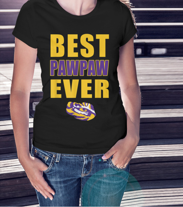 Best Pawpaw Ever LSU Tigers Fan T-Shirt