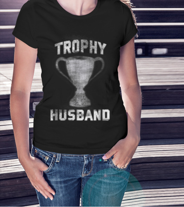 Mens Cool Vintage Style Trophy Husband T-Shirt