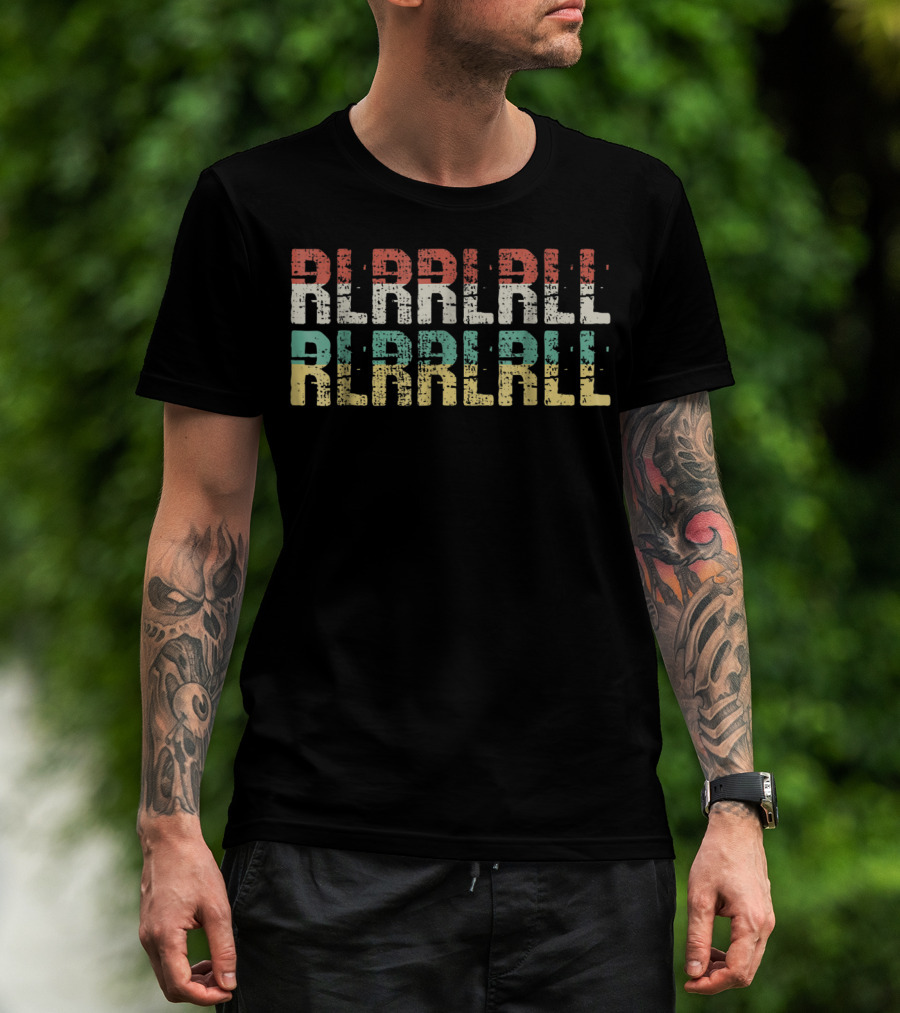 RLRRLRLL Vintage Paradiddle Drum T-Shirt