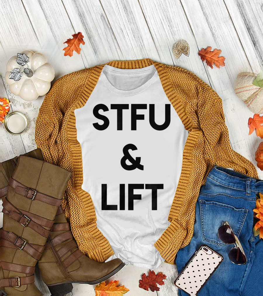 STFU and Lift Powerlifting Gym Rat Bodybuilding T-Shirt