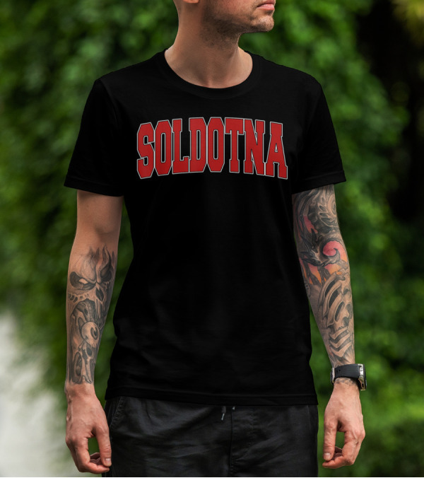 Soldotna AK Alaska Varsity Style USA Athletic Arch T-Shirt