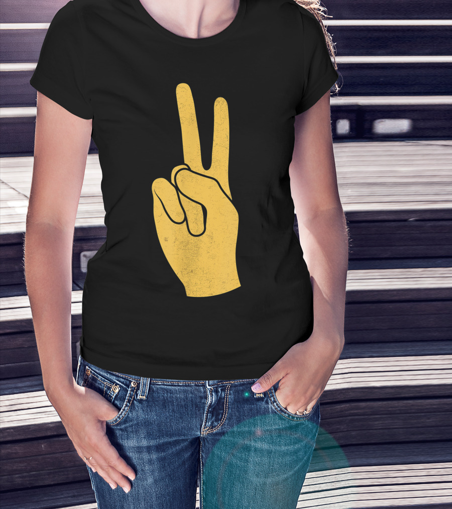 Southern California Victory Yellow Peace Sign T-Shirt