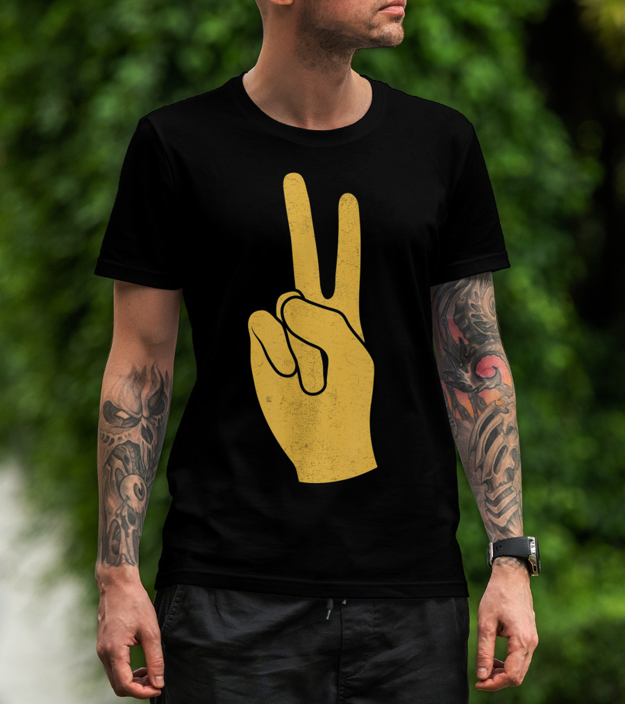 Southern California Victory Yellow Peace Sign T-Shirt