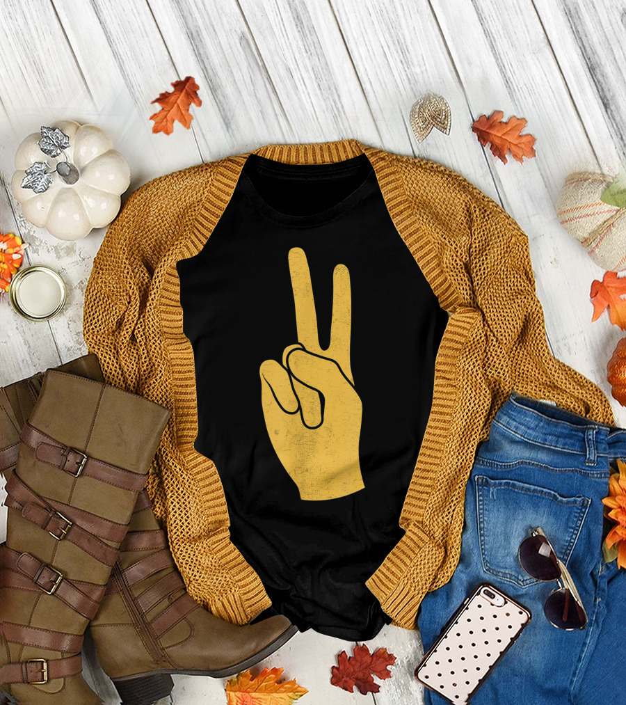Southern California Victory Yellow Peace Sign T-Shirt