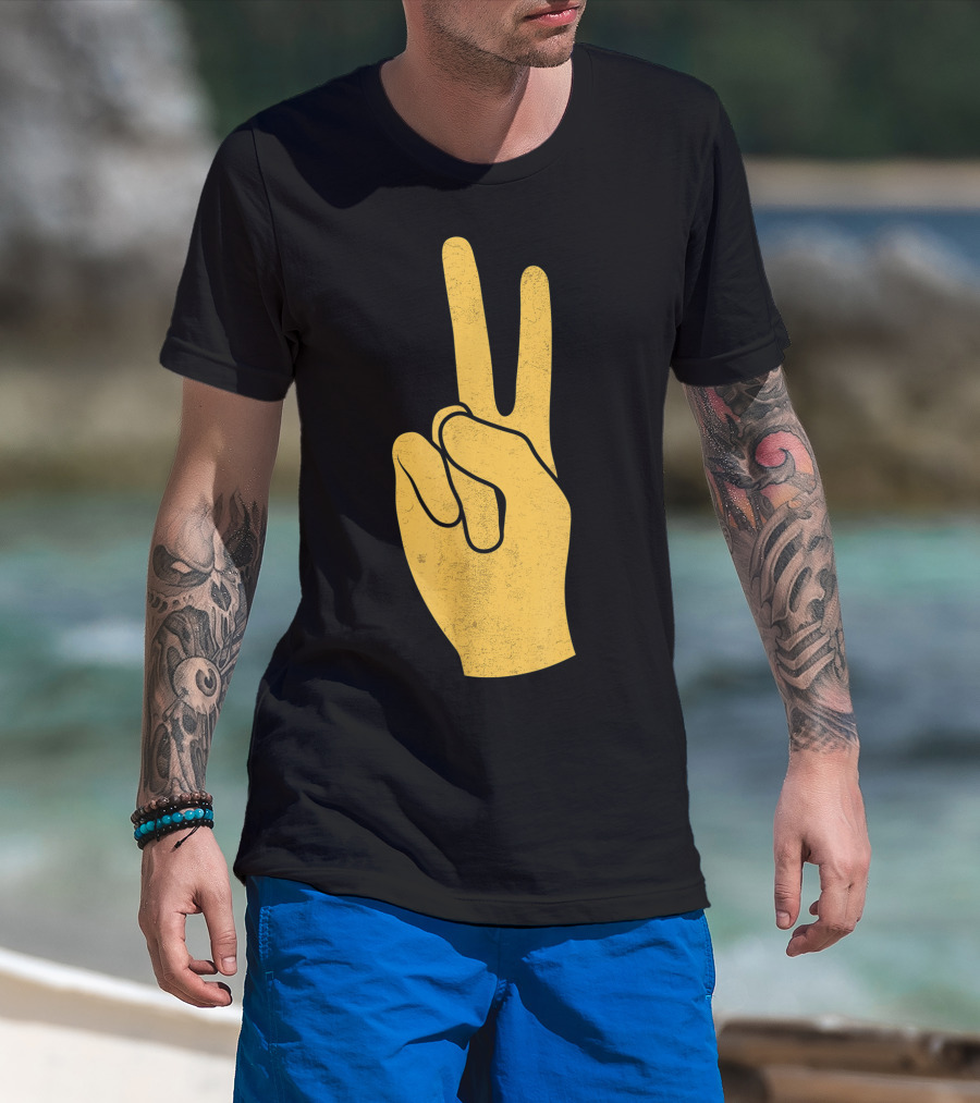Southern California Victory Yellow Peace Sign T-Shirt