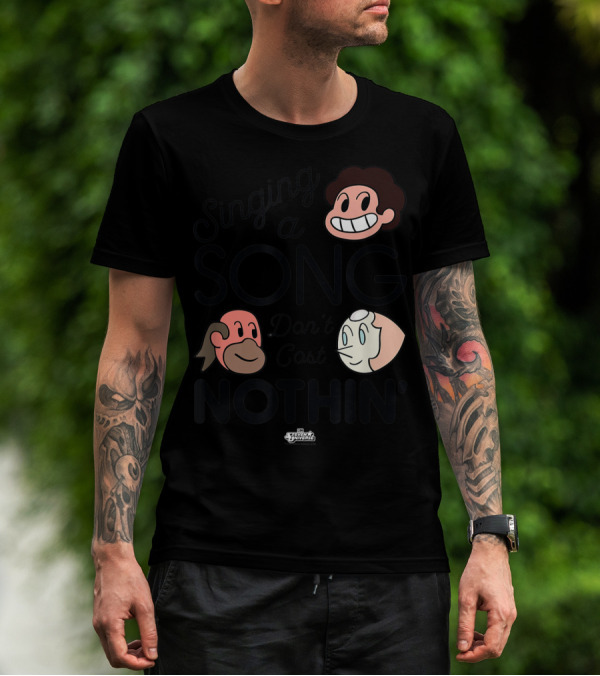 Singing A Song Don't Cost Nothin' Steven Universe Cartoon Network Characters T-Shirt