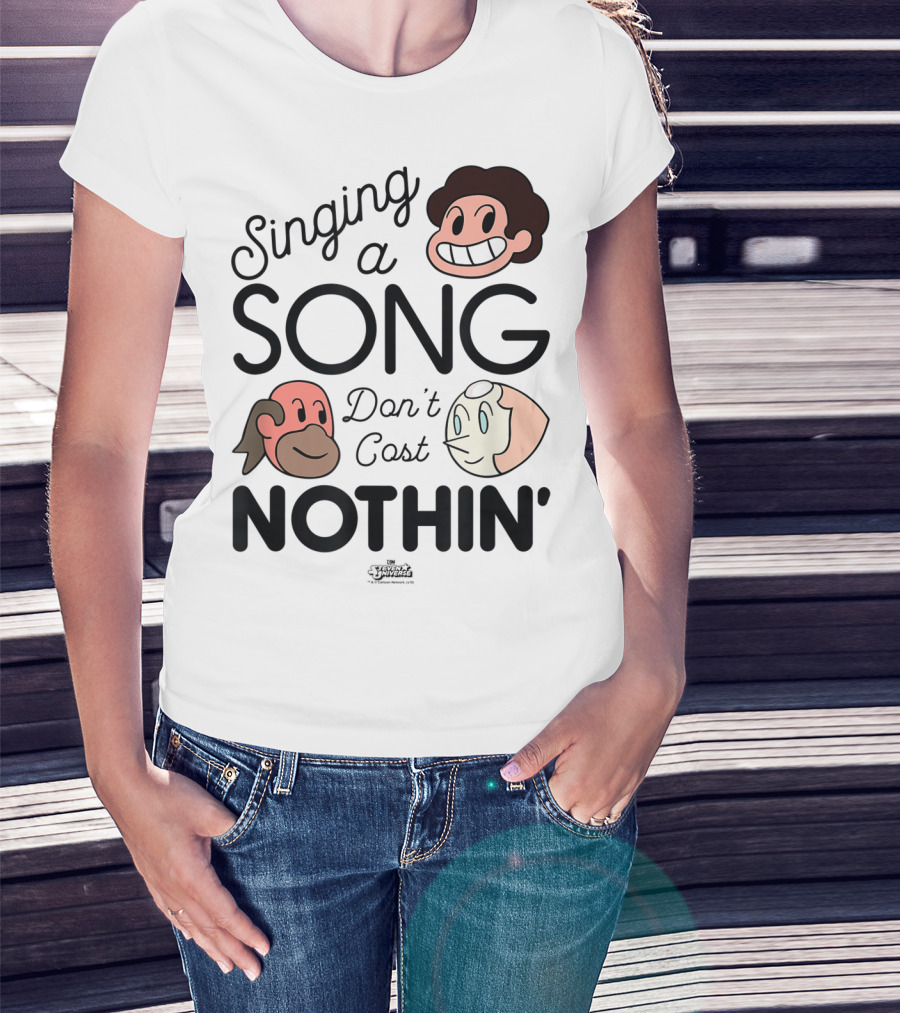 Singing A Song Don't Cost Nothin' Steven Universe Cartoon Network Characters T-Shirt