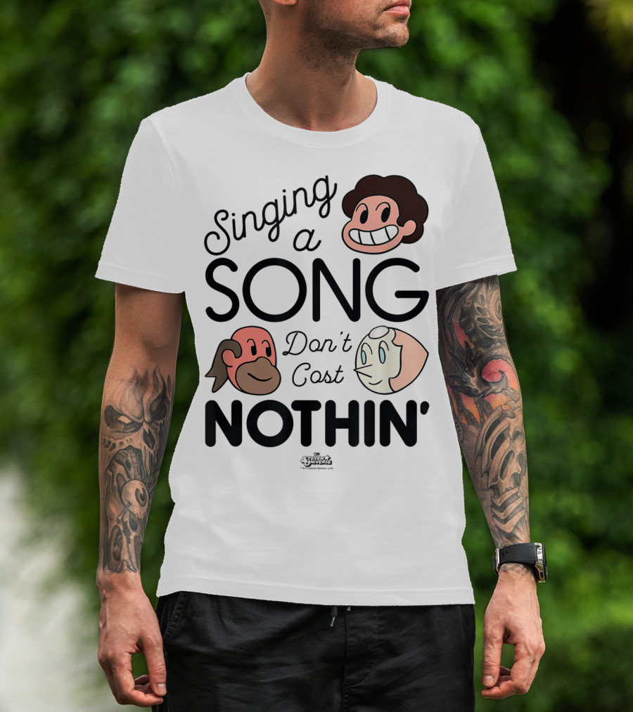 Singing A Song Don't Cost Nothin' Steven Universe Cartoon Network Characters T-Shirt