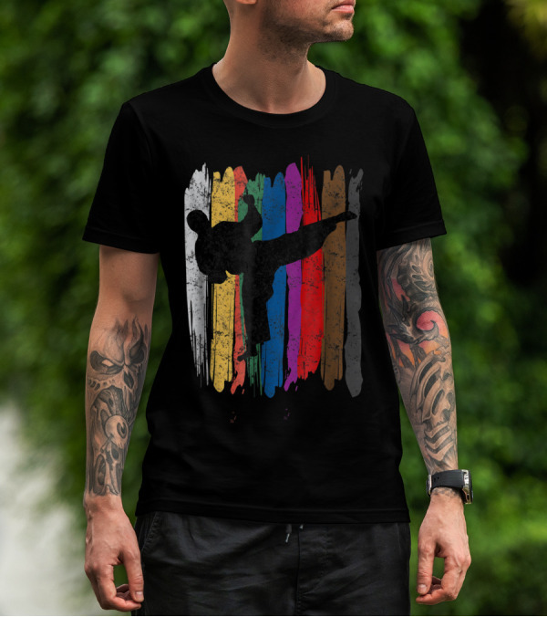 Taekwondo Belt Colors Kick Sports T-Shirt