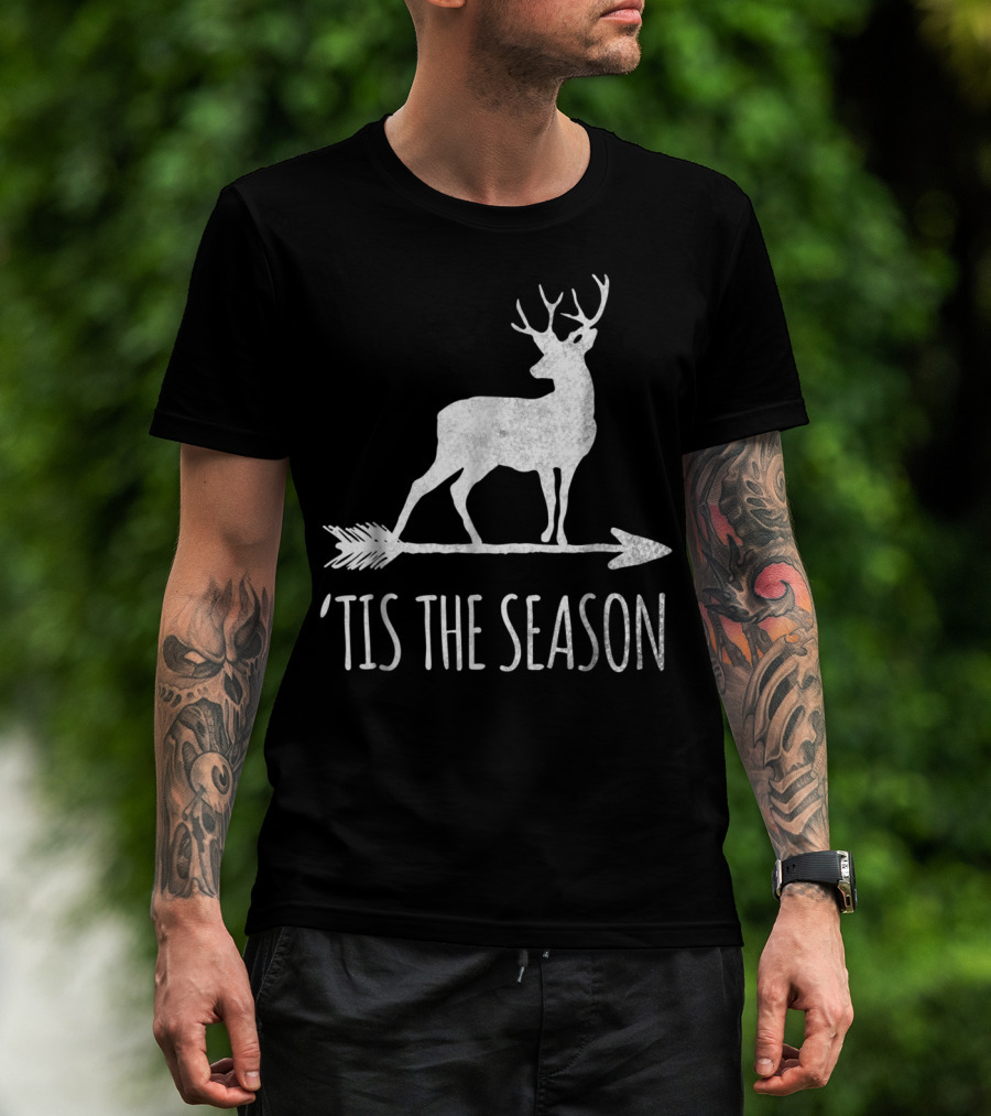Tis The Season Funny Deer Bow Hunting Arrow T-Shirt