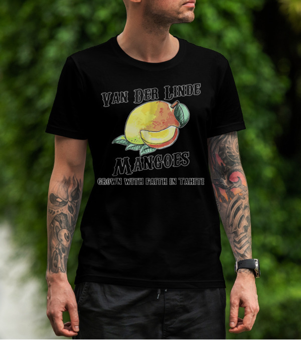 Van Der Linde Mangoes Grown With Faith In Tahiti Rdr2 Style Gaming T-Shirt