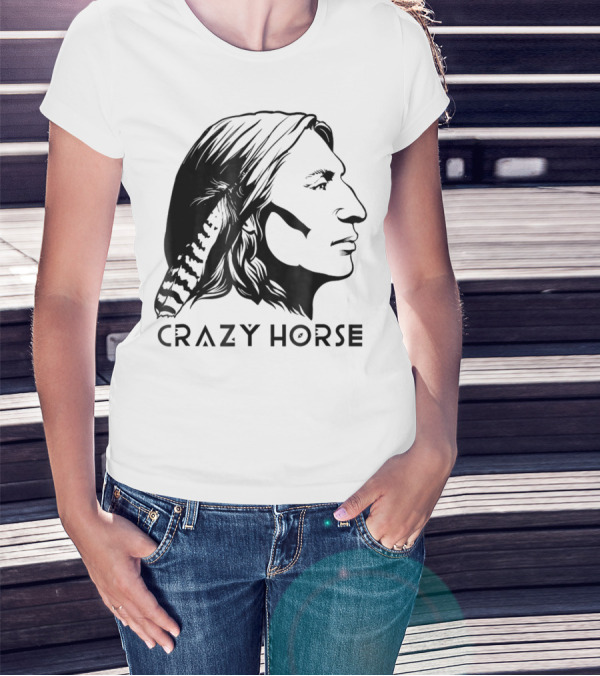 Crazy Horse Native American Profile T-Shirt