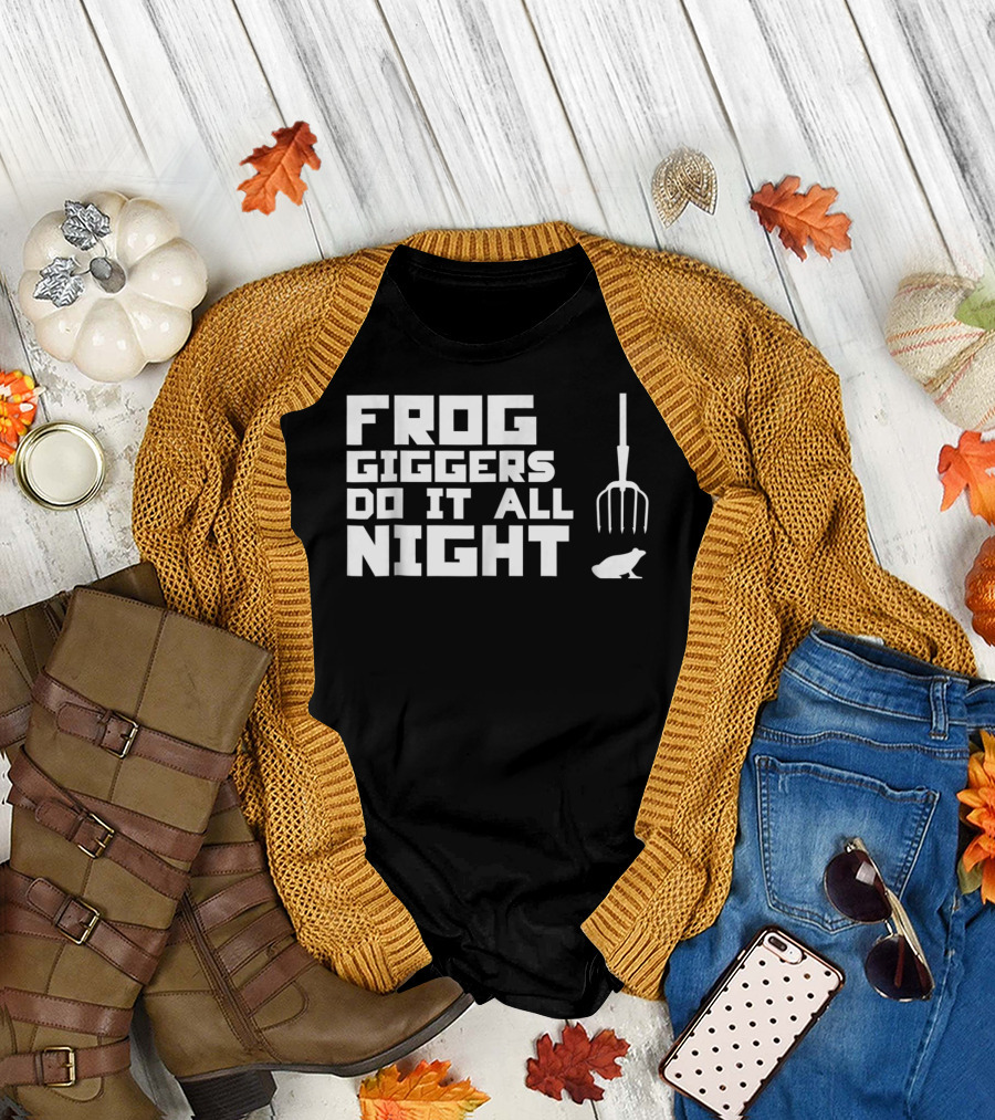 Frog Giggers Do It All Night Pitchfork Frog T-Shirt