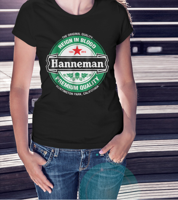 Hanneman Reign In Blood 1964-2013 Huntington Park California T-Shirt