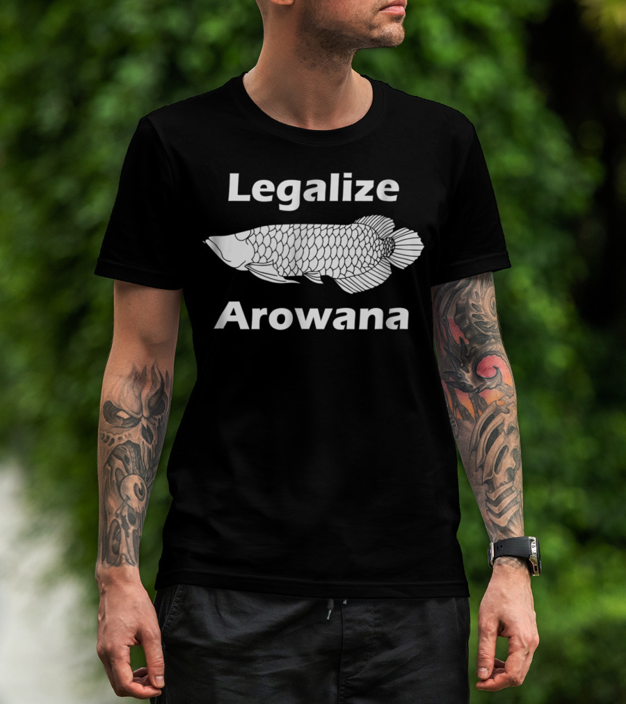 Legalize Arowana Movement Advocacy Shirt With Fish T-Shirt