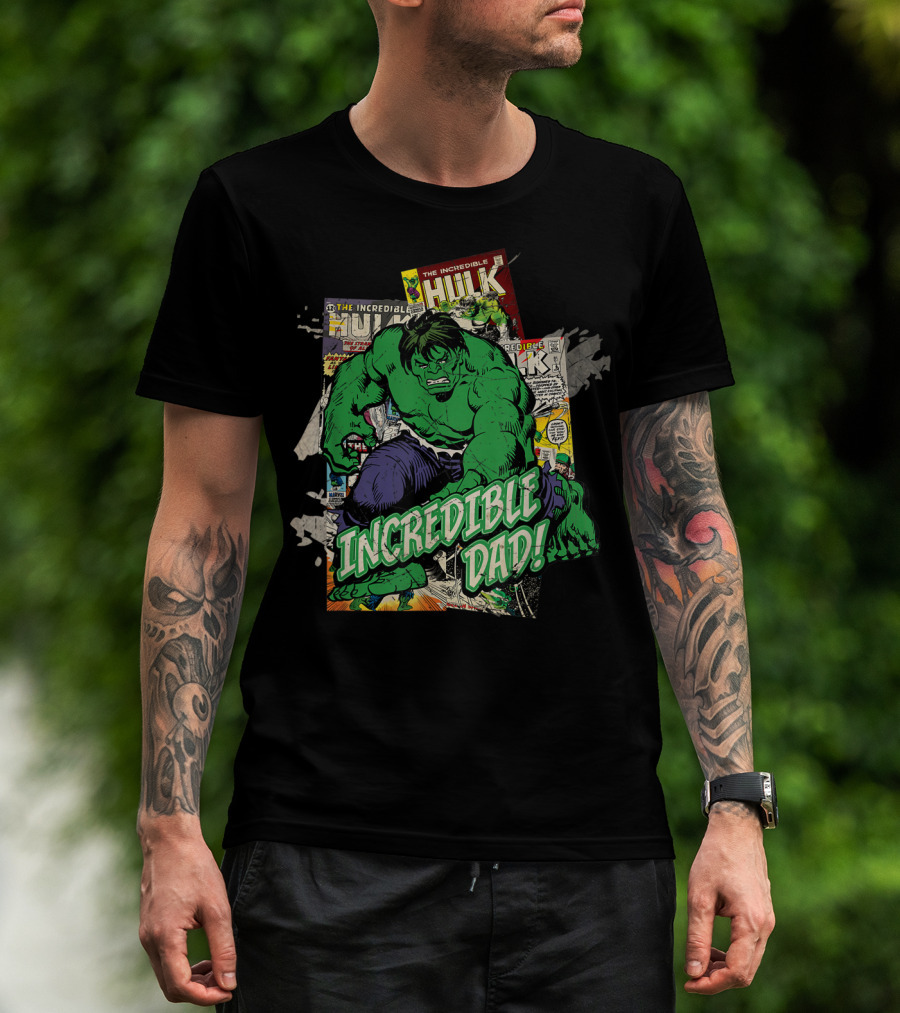 Marvel Hulk The Incredible Hulk Incredible Dad T-Shirt