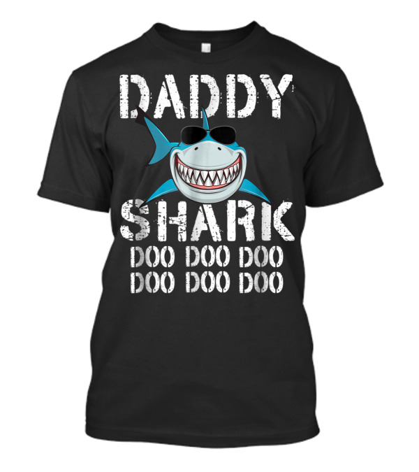 Daddy Shark Doo Doo Doo Doo Doo Doo Family Mens T-Shirt