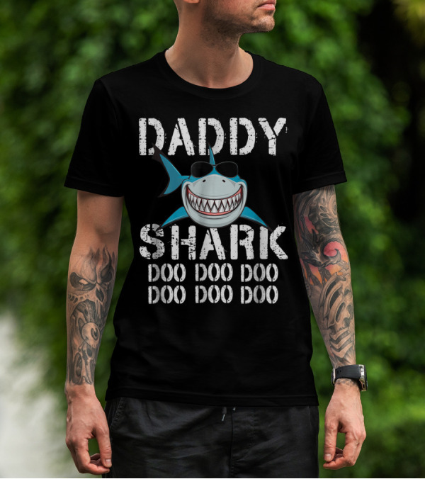 Daddy Shark Doo Doo Doo Doo Doo Doo Family Mens T-Shirt