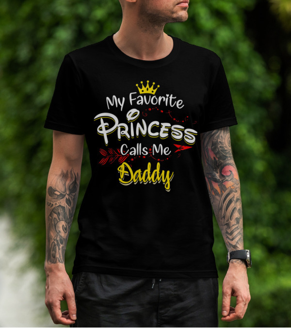 My Favorite Princess Calls Me Daddy Crown Decorative Elements T-Shirt