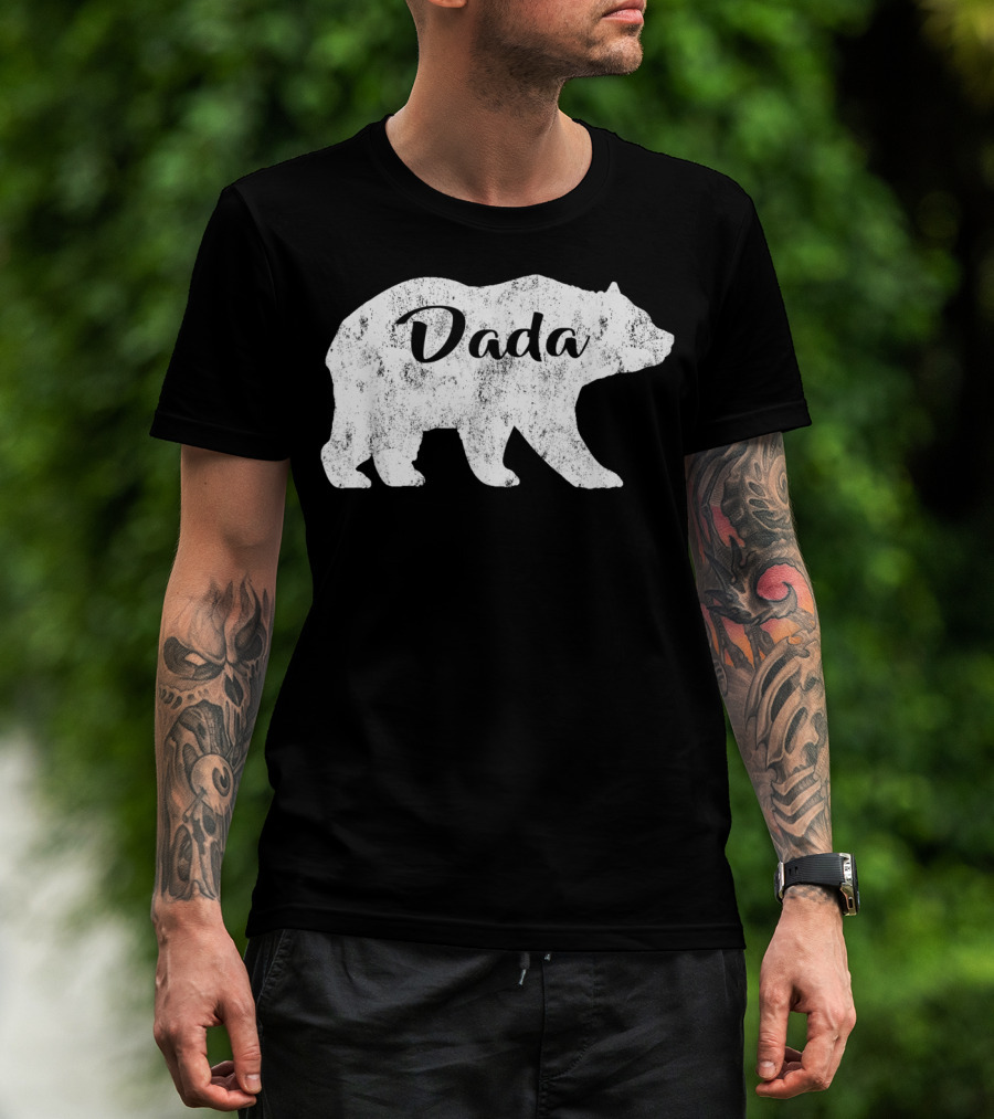 Dada Bear Mens Awesome Camping Gramps T-Shirt