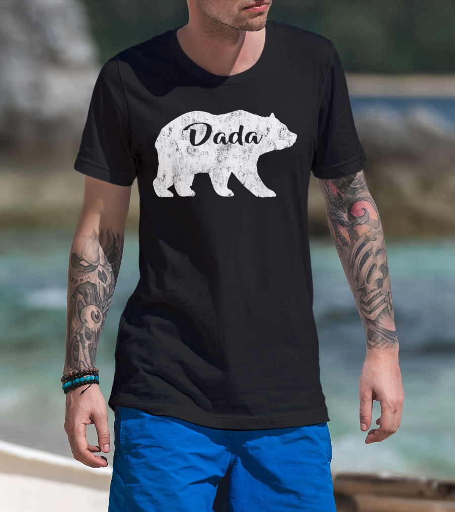 Dada Bear Mens Awesome Camping Gramps T-Shirt