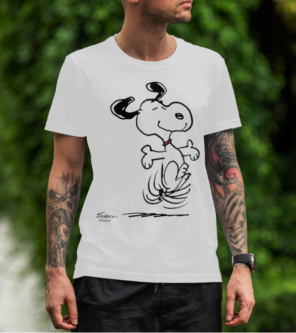 Snoopy Dancing Dog Peanuts Classic By Schulz T-Shirt