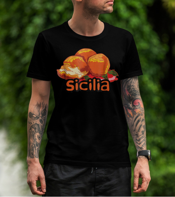 Sicilia Arancini Rice Balls Sicily T-Shirt
