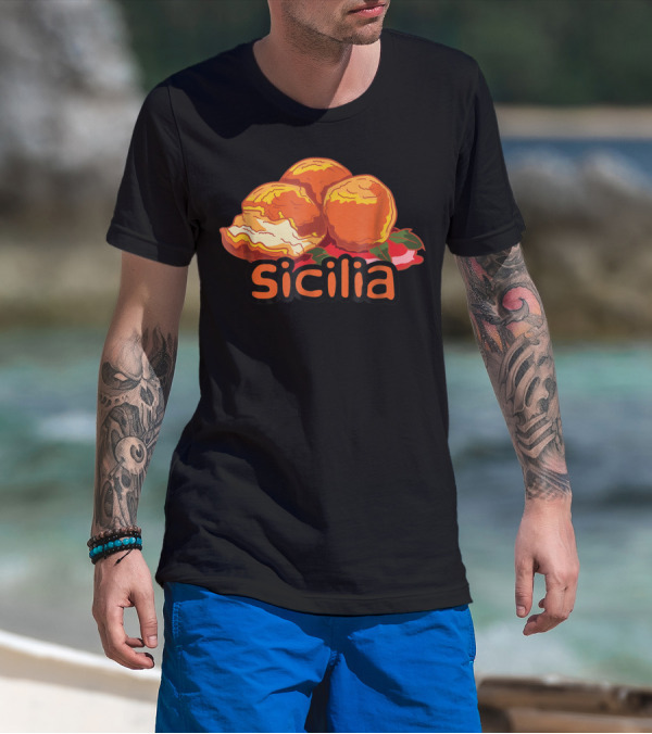 Sicilia Arancini Rice Balls Sicily T-Shirt