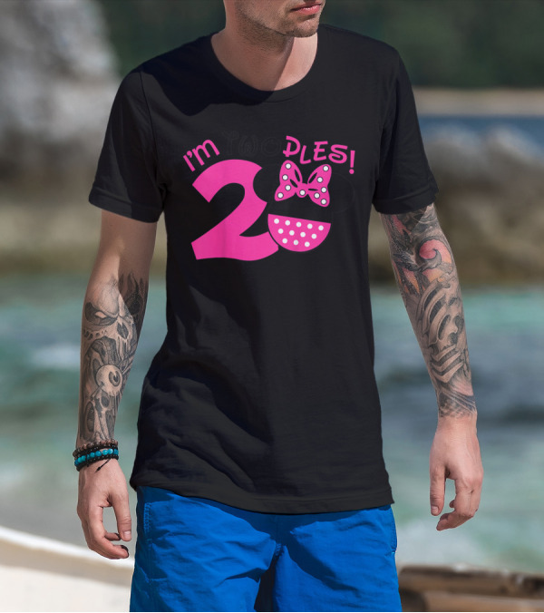 I'm Two Ples Mouse 2nd Birthday T-Shirt