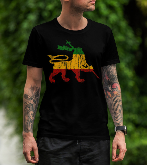 Lion Of Judah Rastafari Rasta Reggae Jamaica T-Shirt