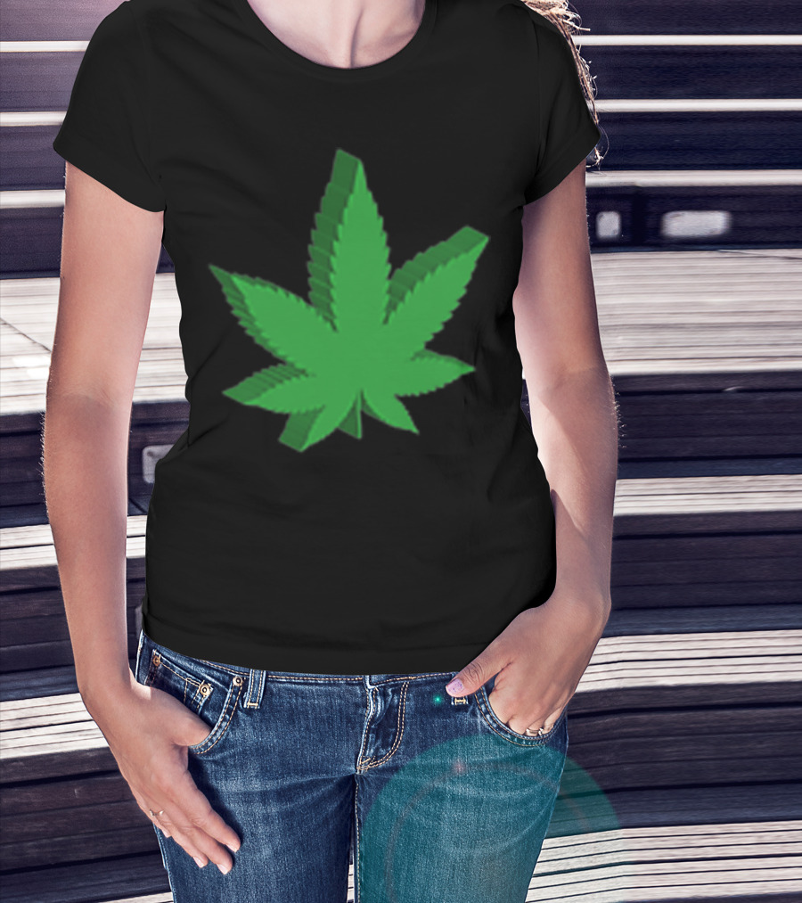 Marijuana Leaf 3D Green T-Shirt