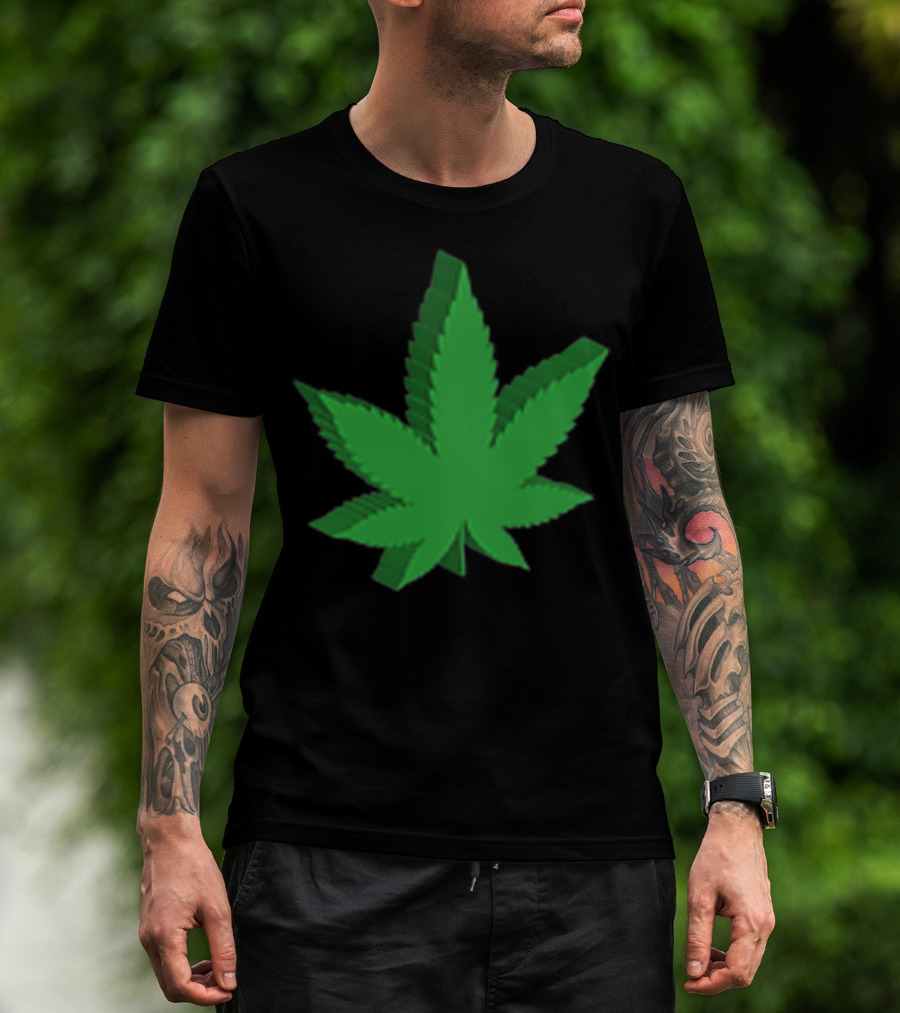 Marijuana Leaf 3D Green T-Shirt