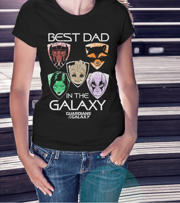 Best Dad In The Galaxy Guardians Of The Galaxy Father's Day T-Shirt